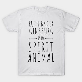 RBG is my spirit animal gifts for strong women T-Shirt